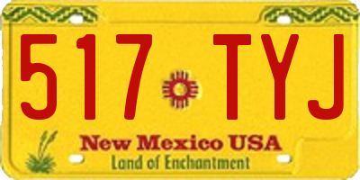 NM license plate 517TYJ