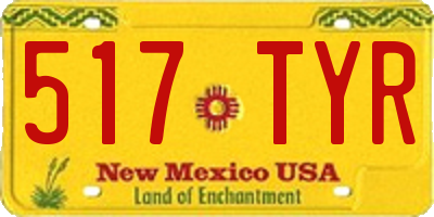 NM license plate 517TYR