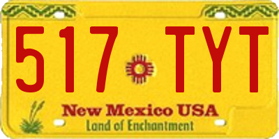 NM license plate 517TYT