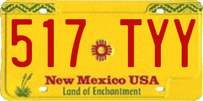 NM license plate 517TYY