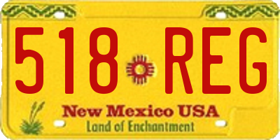 NM license plate 518REG