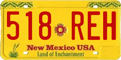NM license plate 518REH