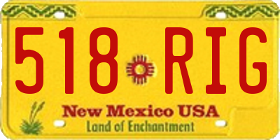 NM license plate 518RIG
