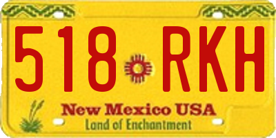NM license plate 518RKH
