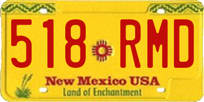 NM license plate 518RMD