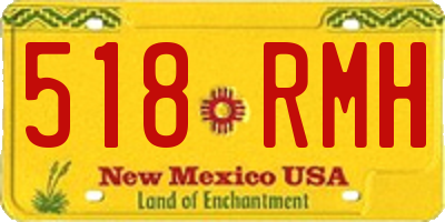NM license plate 518RMH