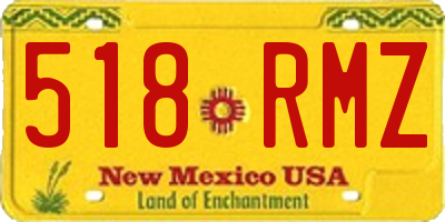 NM license plate 518RMZ