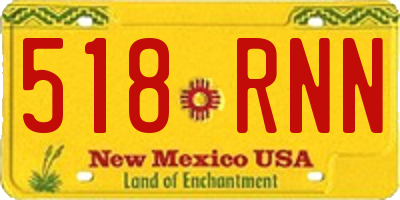 NM license plate 518RNN