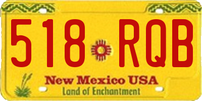 NM license plate 518RQB