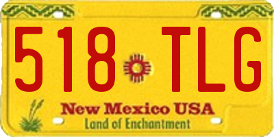 NM license plate 518TLG