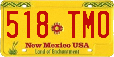 NM license plate 518TMO