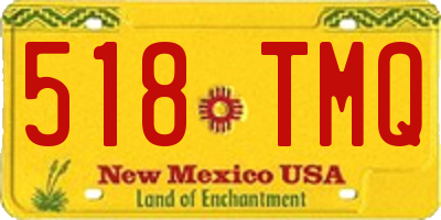 NM license plate 518TMQ