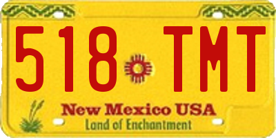 NM license plate 518TMT