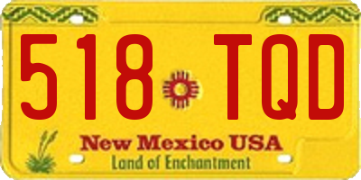 NM license plate 518TQD