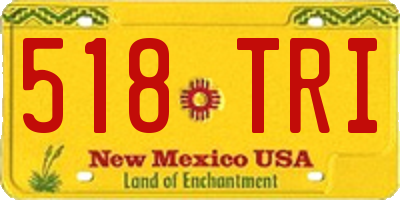 NM license plate 518TRI