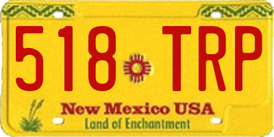 NM license plate 518TRP