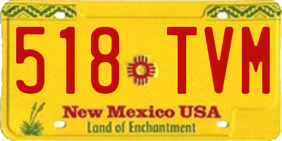 NM license plate 518TVM