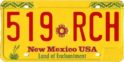 NM license plate 519RCH