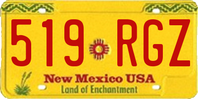 NM license plate 519RGZ