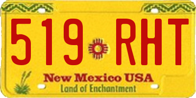 NM license plate 519RHT
