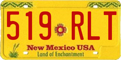 NM license plate 519RLT