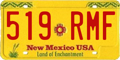 NM license plate 519RMF