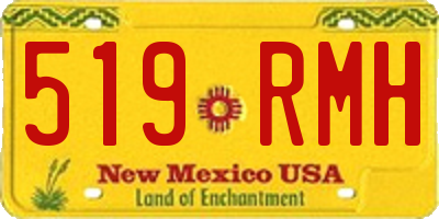 NM license plate 519RMH