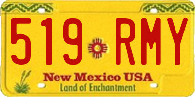 NM license plate 519RMY