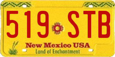 NM license plate 519STB