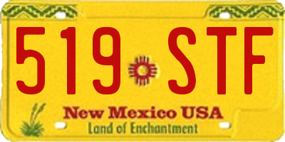 NM license plate 519STF