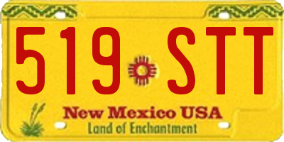 NM license plate 519STT