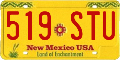 NM license plate 519STU