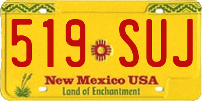NM license plate 519SUJ