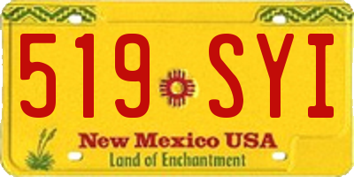 NM license plate 519SYI