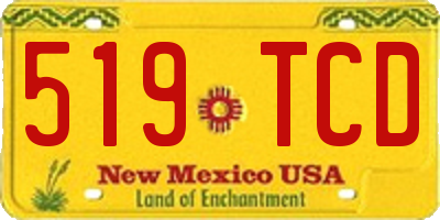 NM license plate 519TCD