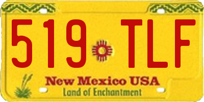 NM license plate 519TLF
