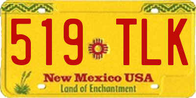 NM license plate 519TLK