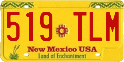 NM license plate 519TLM