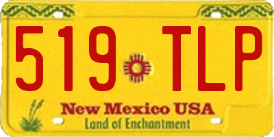 NM license plate 519TLP