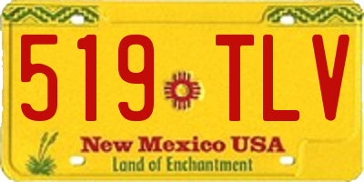 NM license plate 519TLV