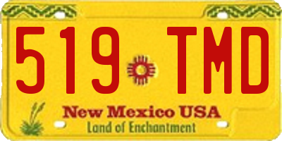 NM license plate 519TMD