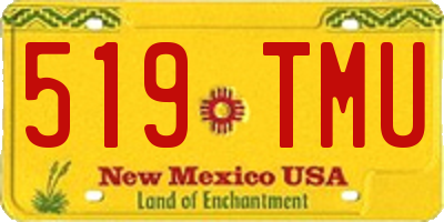 NM license plate 519TMU
