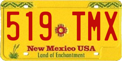 NM license plate 519TMX