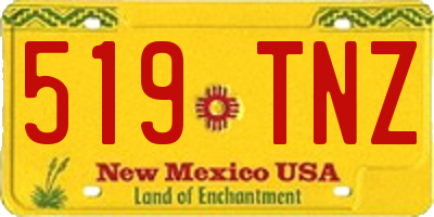 NM license plate 519TNZ