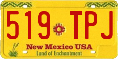 NM license plate 519TPJ