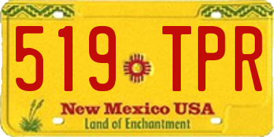 NM license plate 519TPR