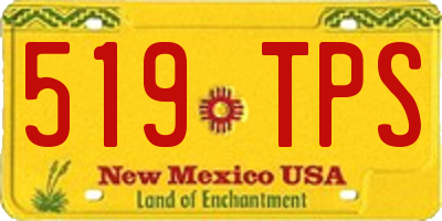 NM license plate 519TPS