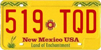 NM license plate 519TQD