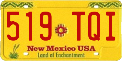 NM license plate 519TQI
