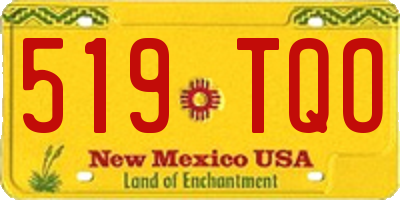 NM license plate 519TQO